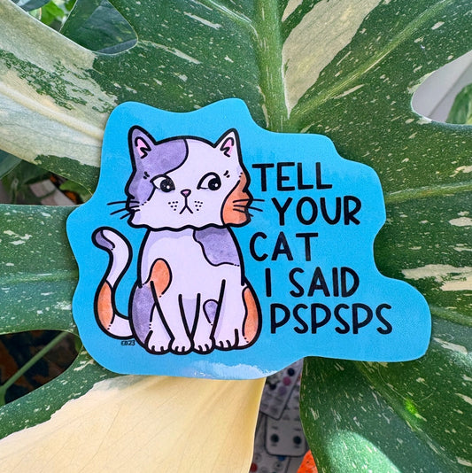 Cat pspsps sticker